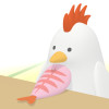顎の赤いやつがエビだったニワトリ