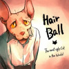 醜い猫のヘアボール