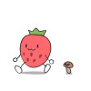 いちごちゃんとキノコくん