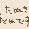 嗚呼、たぬきはもうだめです