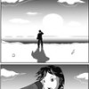 夕暮れの浜辺