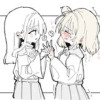 魅了の魔法でイチャつく百合。